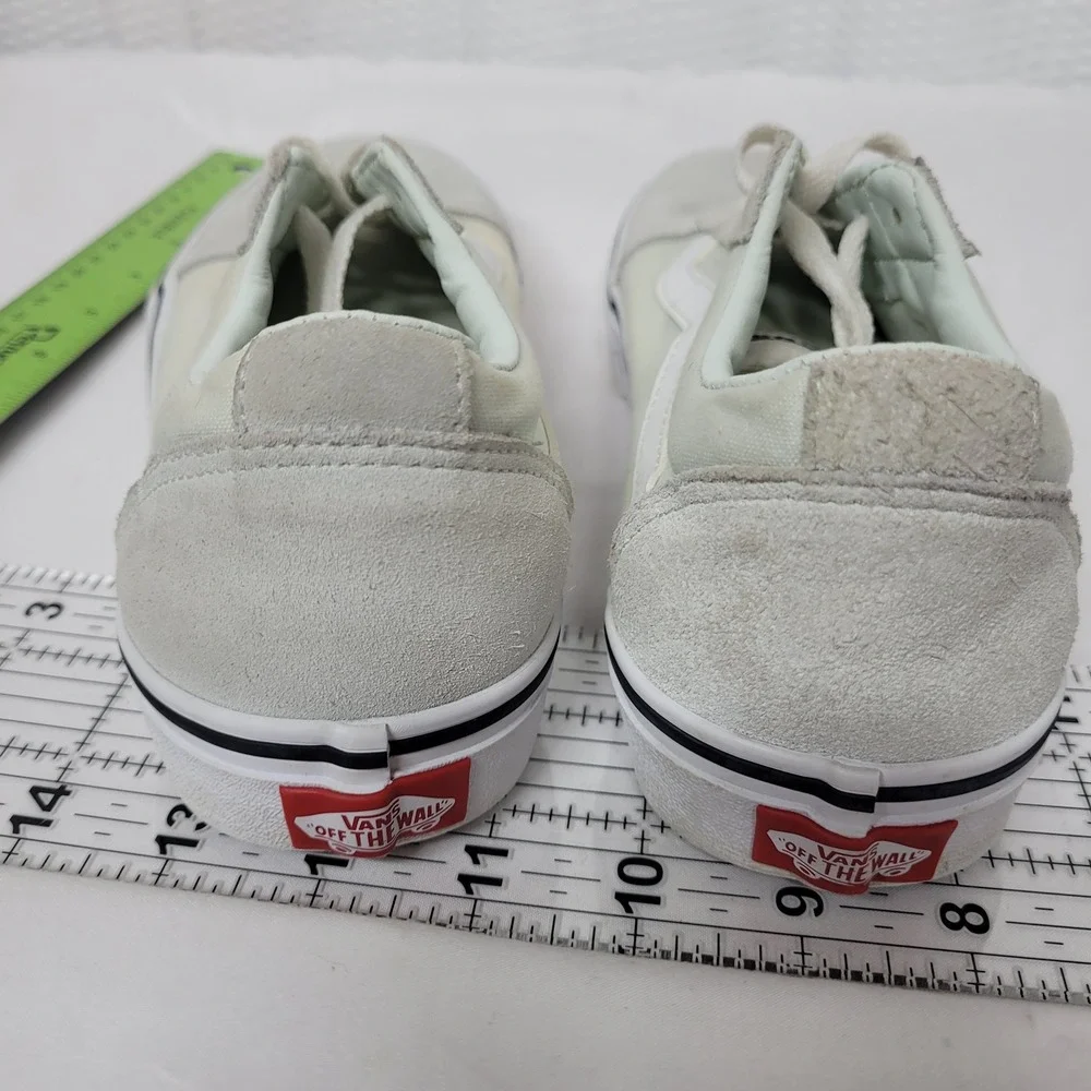 Vans Ward Low Top Sneakers Womens 8‎ Grey White Suede Canvas Skate Shoes 500714